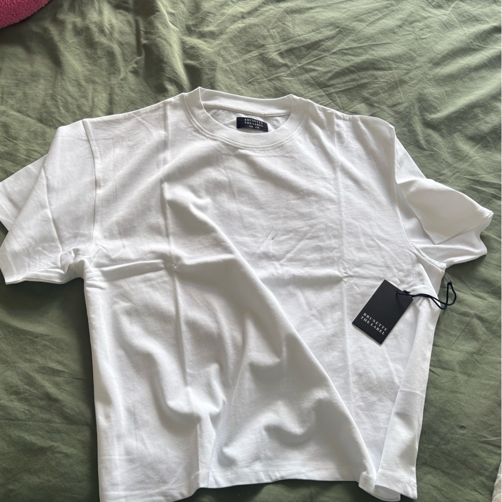 Brunette The Label White Boxy T-Shirt